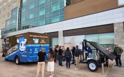 AQSync Solar Trailer + Ice Creram at the AWMA Meeting